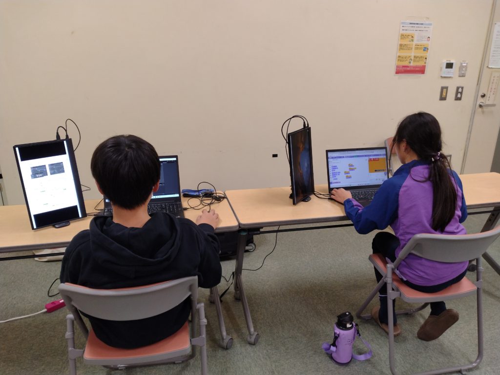 プログラミング教室レッスンの様子