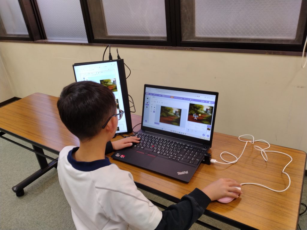 プログラミング教室レッスンの様子