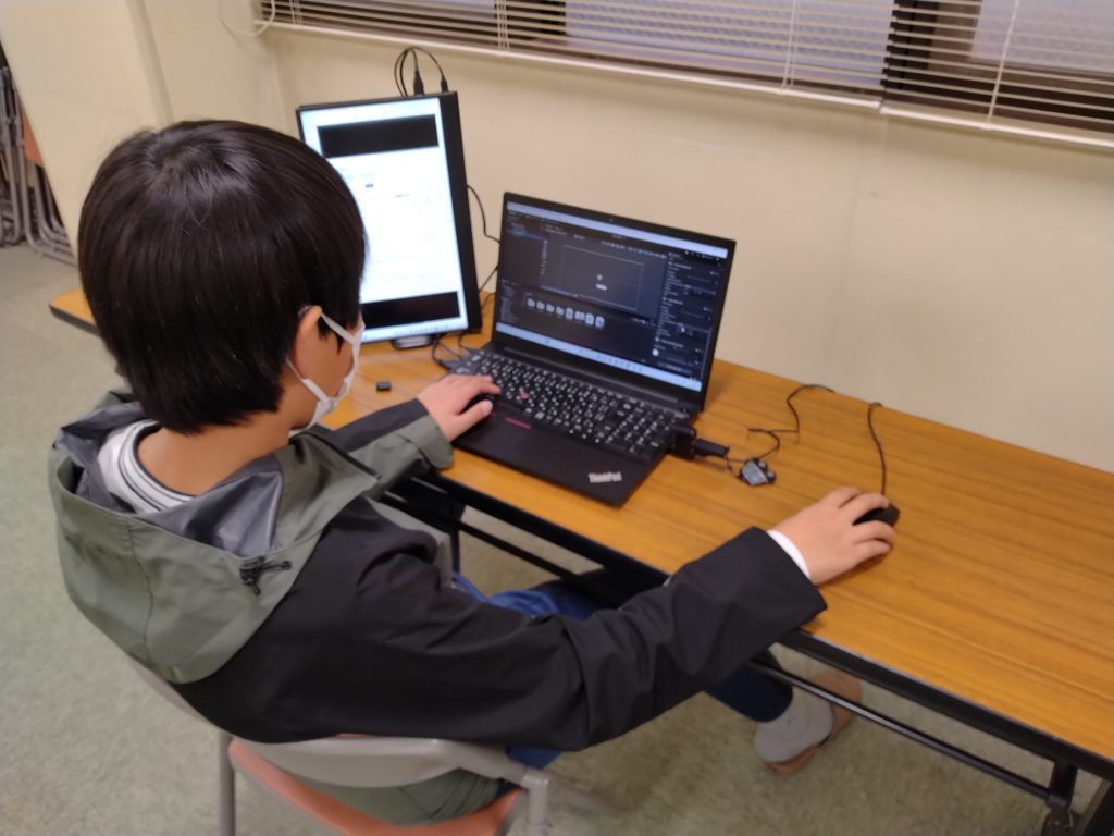 プログラミング教室レッスンの様子