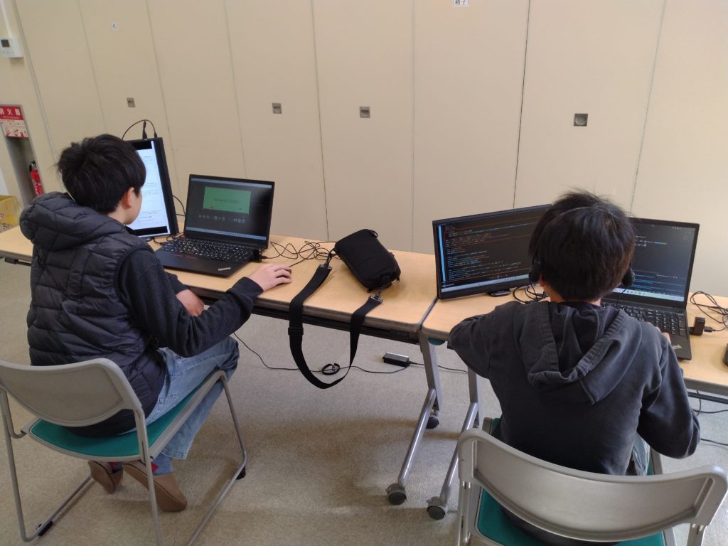 プログラミング教室レッスンの様子