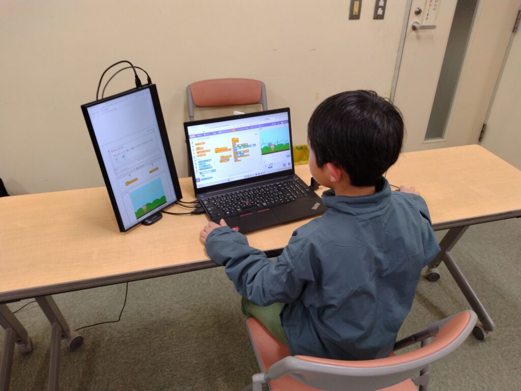 プログラミング教室レッスンの様子