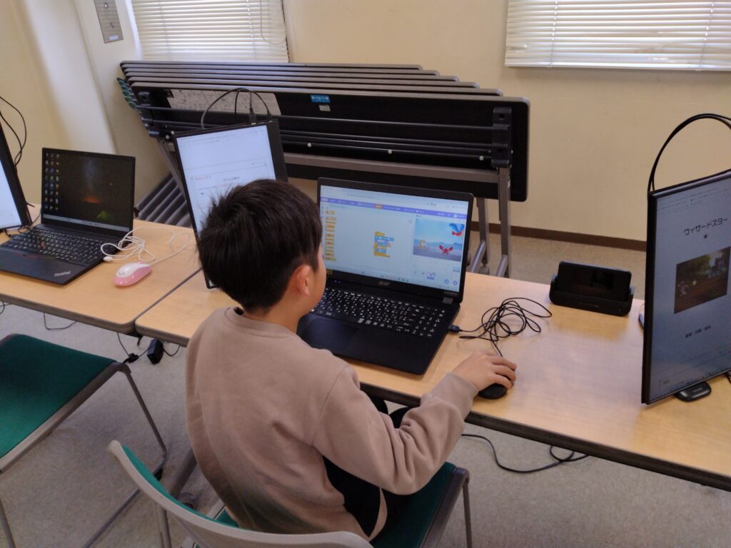 プログラミング教室レッスンの様子