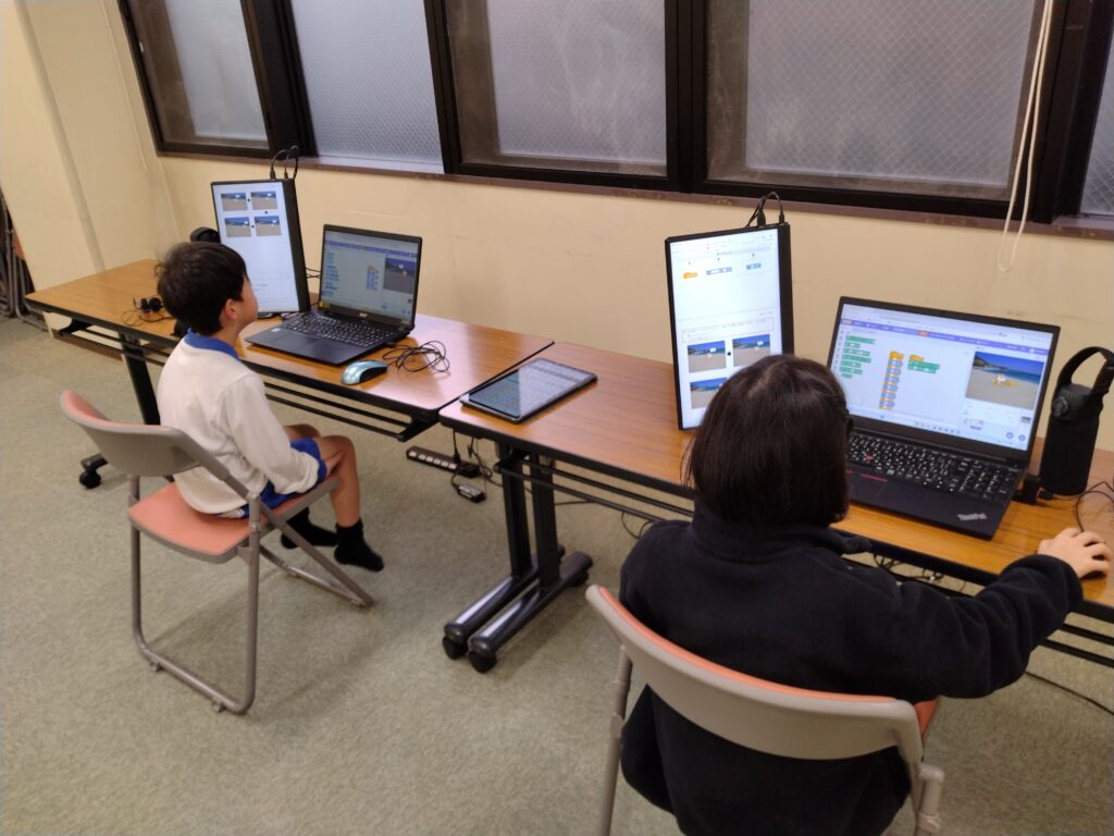 プログラミング教室レッスンの様子