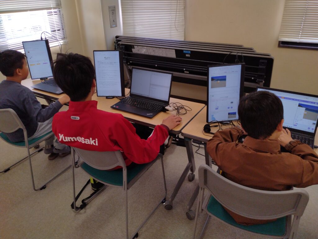 プログラミング教室レッスンの様子