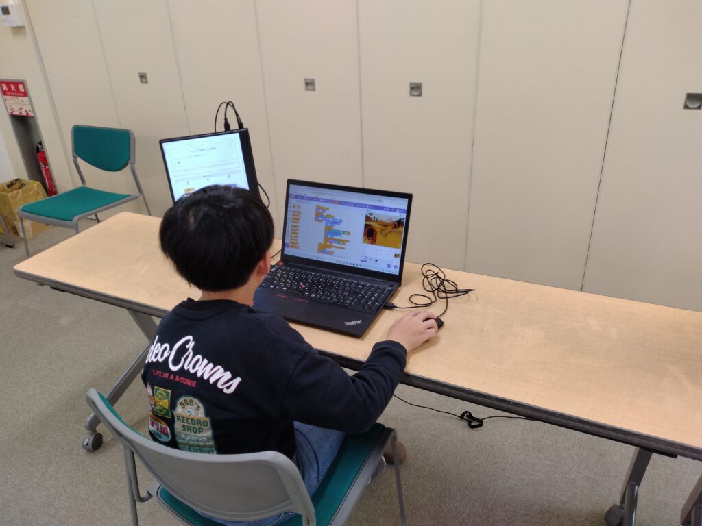 プログラミング教室レッスンの様子