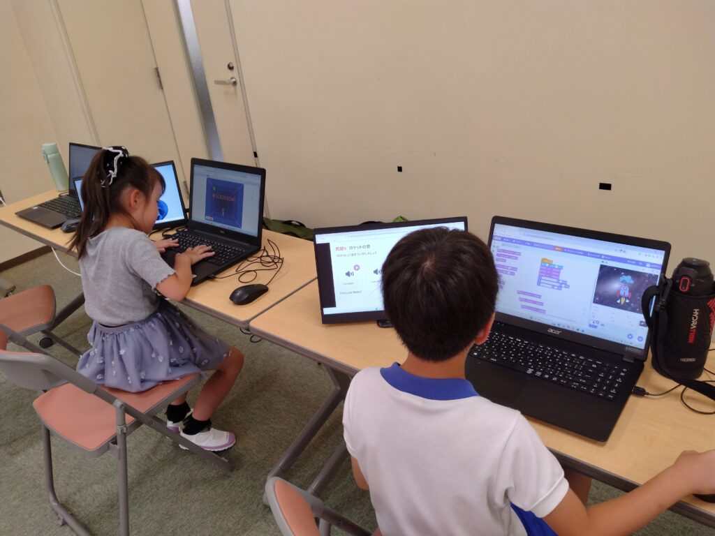 プログラミング教室レッスンの様子
