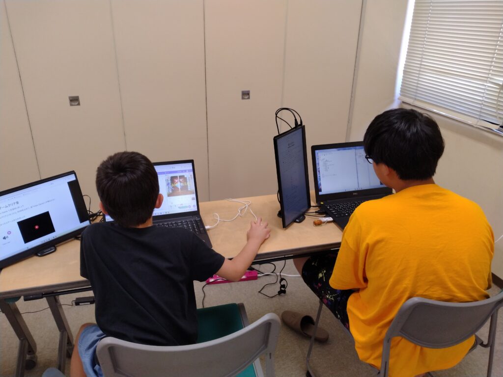 プログラミング教室レッスンの様子