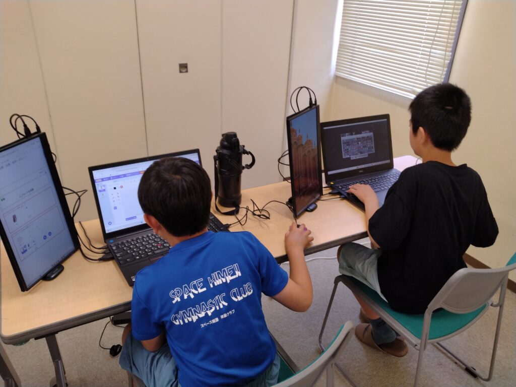プログラミング教室レッスンの様子