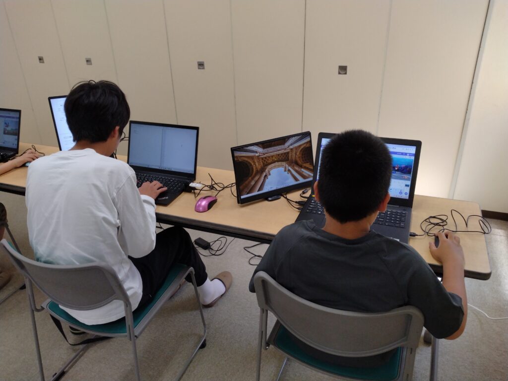 プログラミング教室レッスンの様子