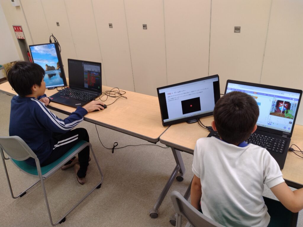 プログラミング教室レッスンの様子
