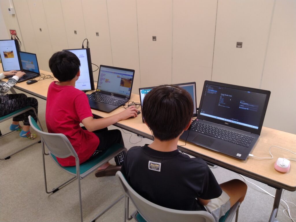 プログラミング教室レッスンの様子
