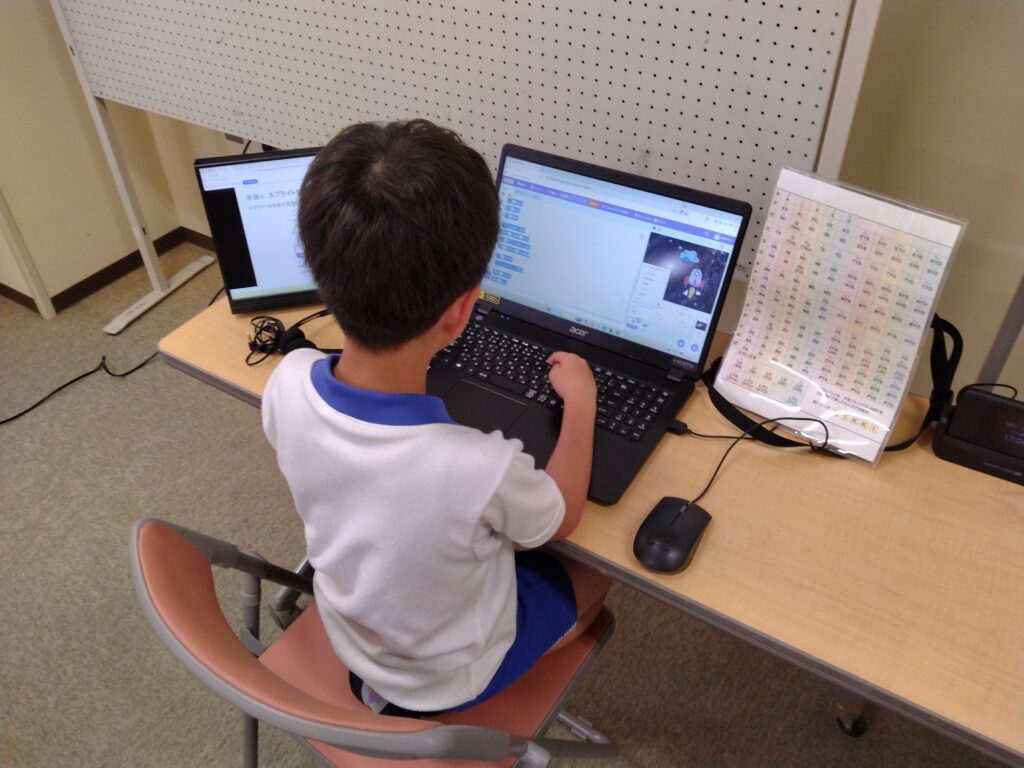 プログラミング教室レッスンの様子