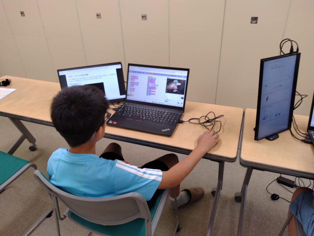 プログラミング教室レッスンの様子