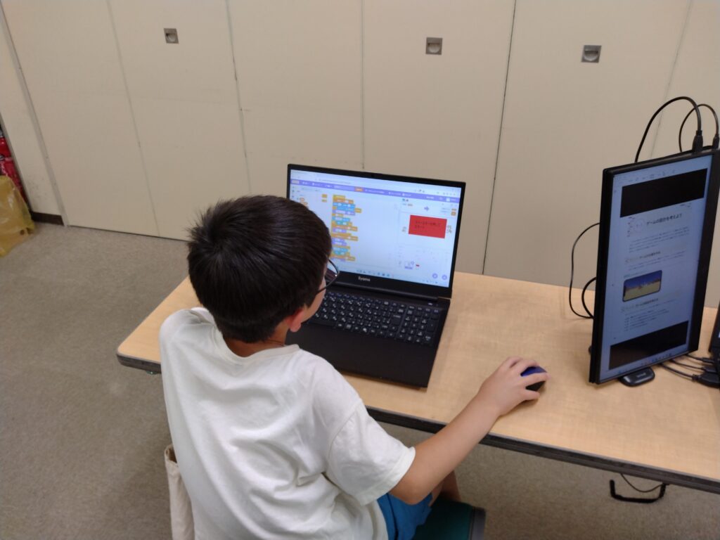 プログラミング教室レッスンの様子