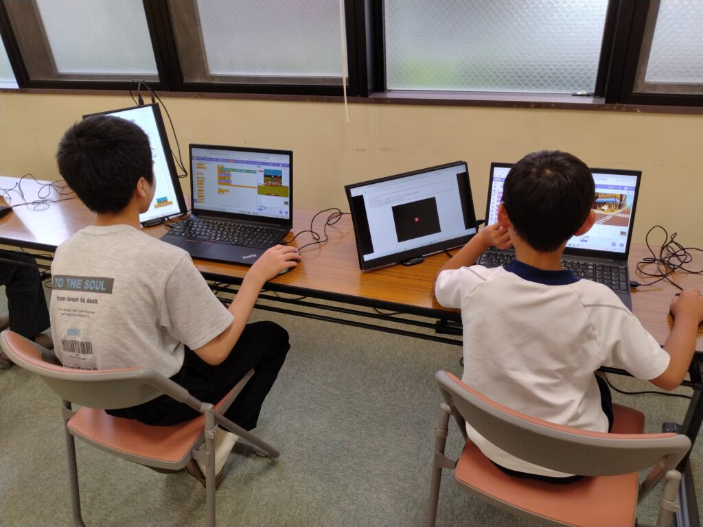 プログラミング教室レッスンの様子